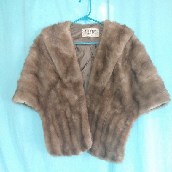 Lloyd's Denver Vintage fur wrap stole capelet Oleg Cassini costume Movie Prop - Picture 3 of 13